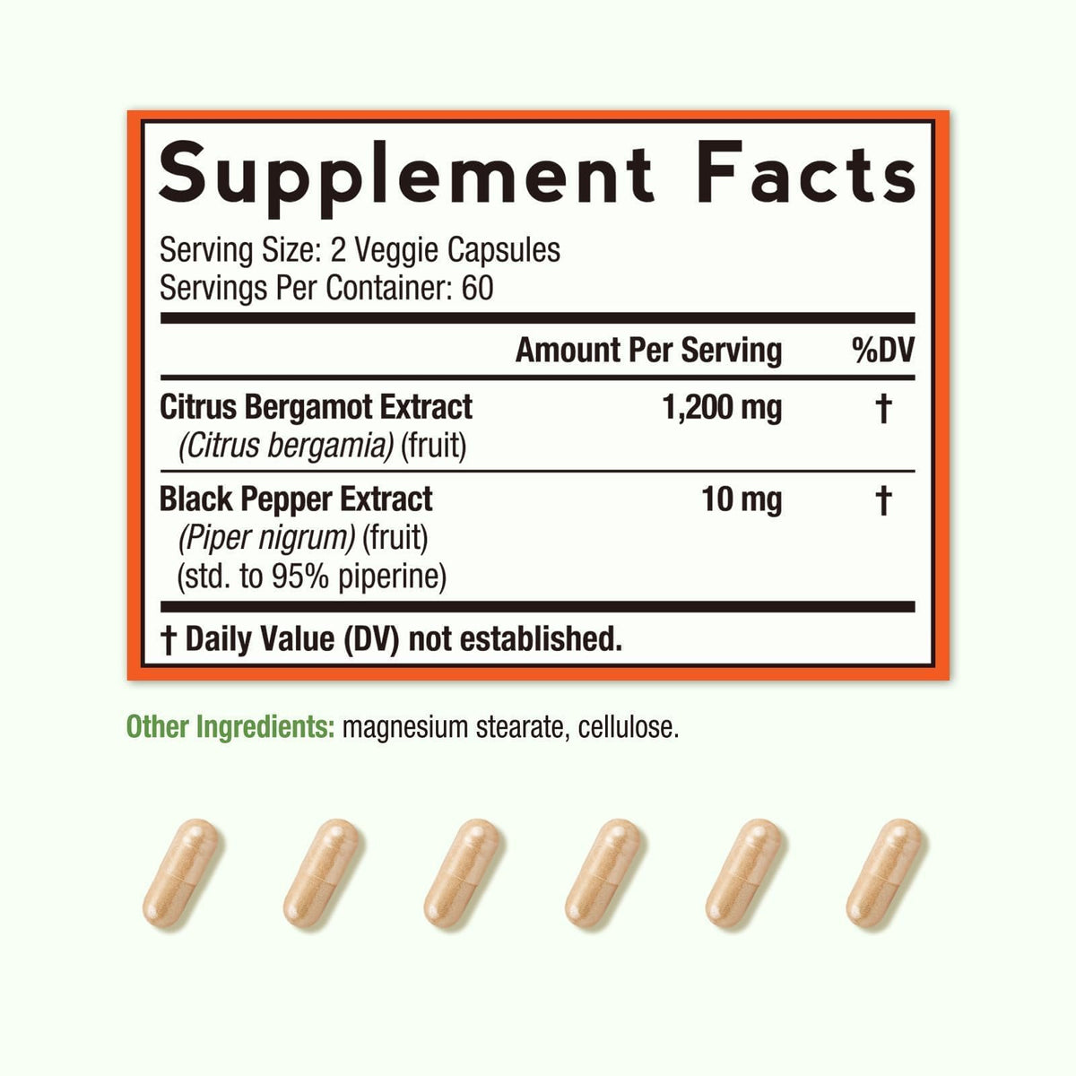 Doctor's Recipes Bergamote 1200mg gélules contenant 120 capsules