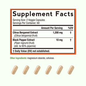 Doctor's Recipes Bergamote 1200mg gélules contenant 120 capsules