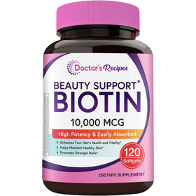 Doctor's Recipes Biotine 10 000 mcg gélules douces vue avant