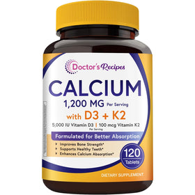 Doctor's Recipes Calcium 1200mg comprimés, boîte de 120 comprimés