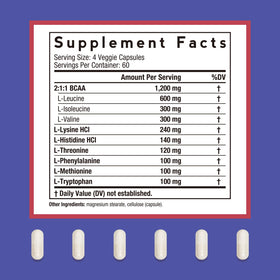 Doctor's Recipes Complément Alimentaire Acides Aminés Essentiels 240 Capsules Végétales emballage