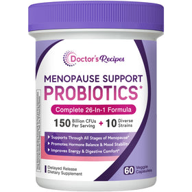 Doctor's Recipes Compléments Alimentaires Ménopause 60 Capsules vue de face