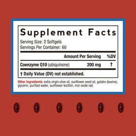 Doctor's Recipes CoQ10 200mg gélules avec étiquette et dosage