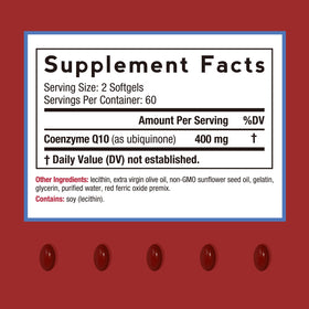 Doctor's Recipes CoQ10 400 mg bottle with label
