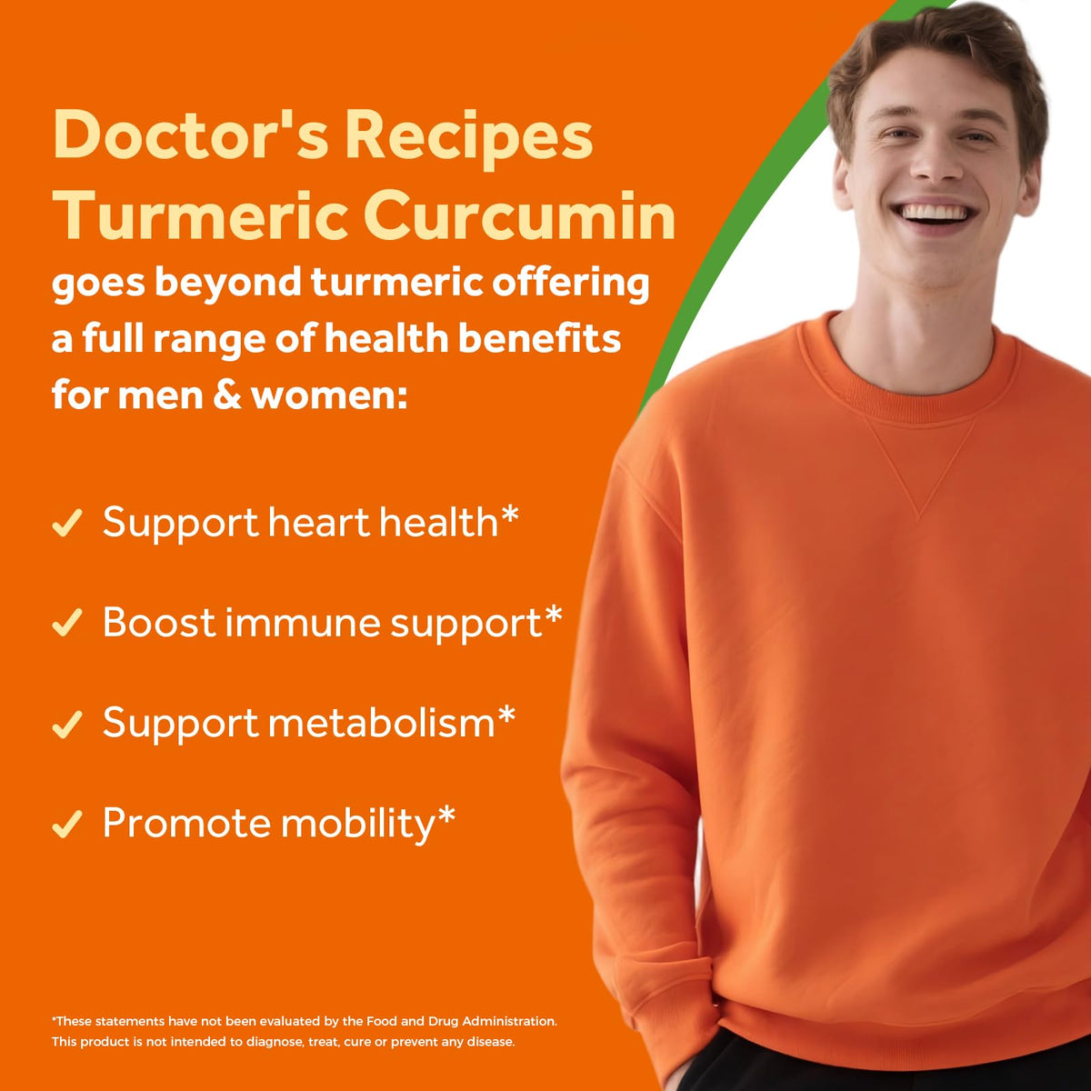 Doctor's Recipes Curcuma Curcumin 1950 mg capsules close-up