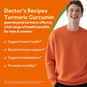 Doctor's Recipes Curcuma Curcumin 1950 mg capsules close-up