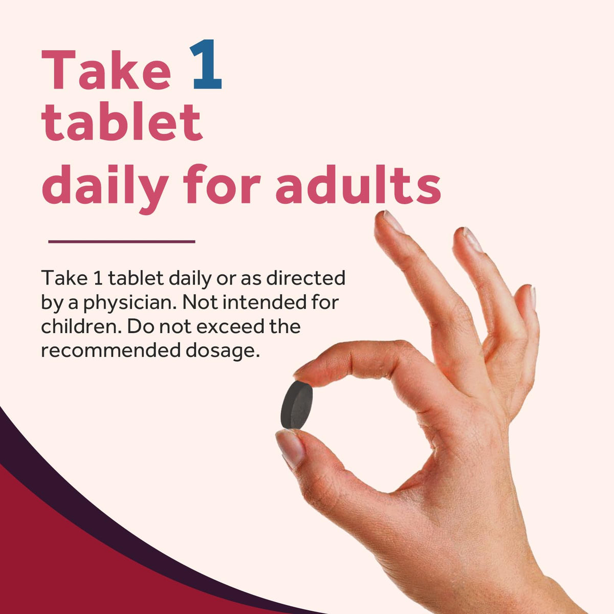 Doctor's Recipes Fer 65 mg avec Vitamine C - prise de comprimés