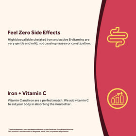 Doctor's Recipes Fer Bisglycinate capsules sur fond blanc