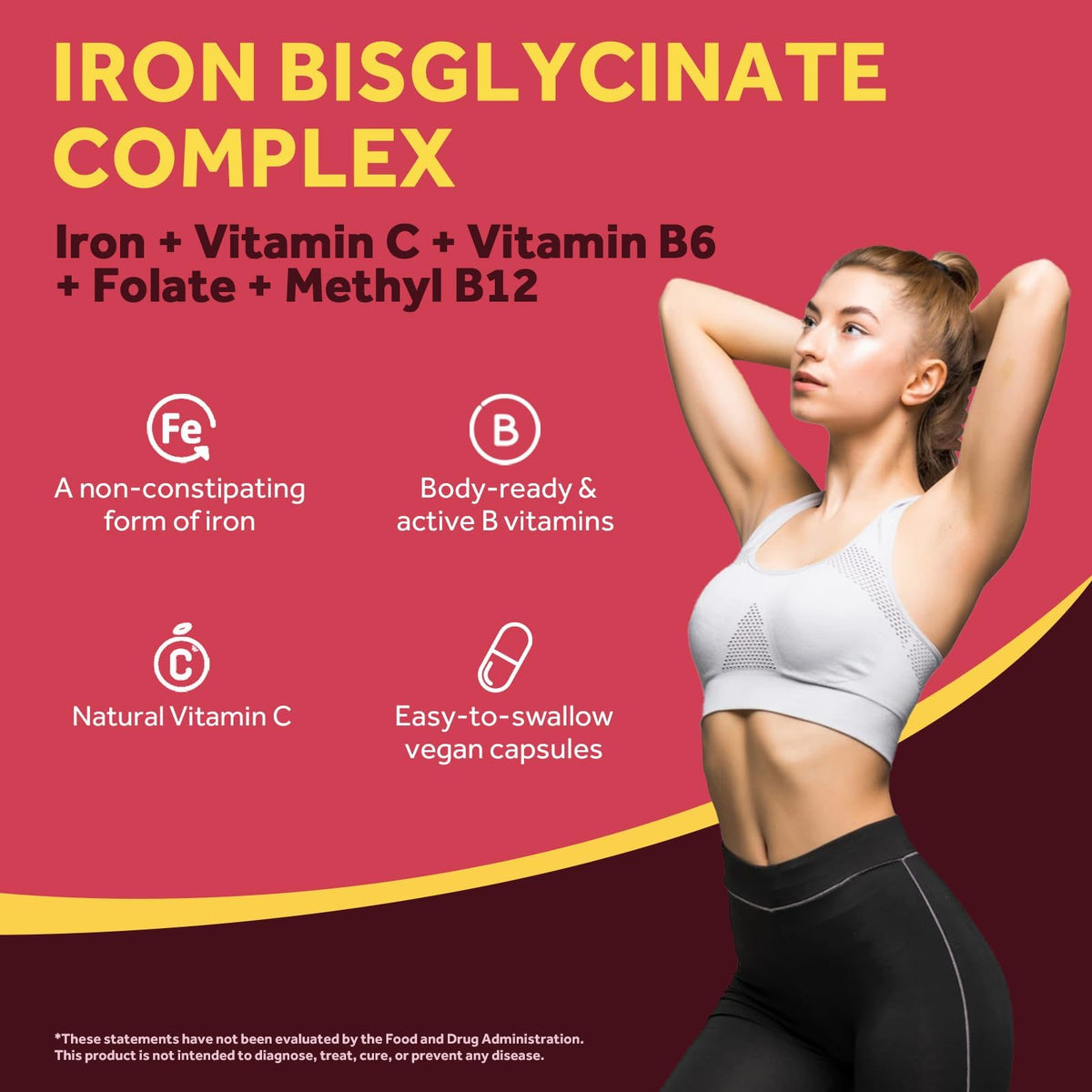 Doctor's Recipes Fer Bisglycinate capsules végétales