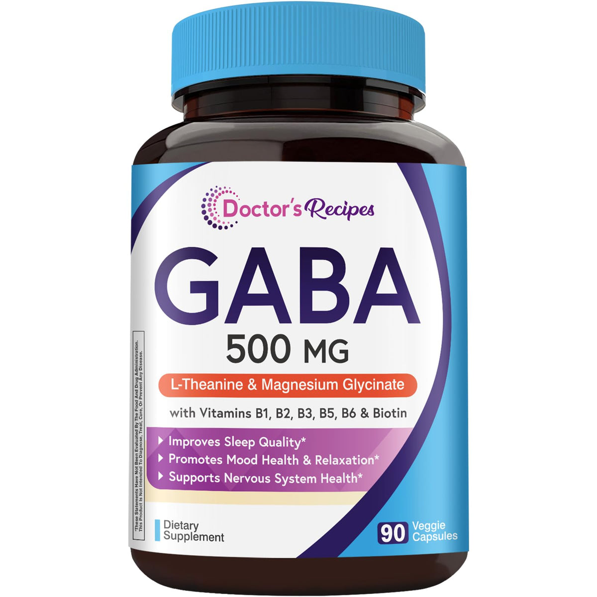 Doctor's Recipes GABA 90 capsules végétales vue de face