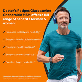 Doctor's Recipes Glucosamine Chondroitine 240 comprimés avec étiquette