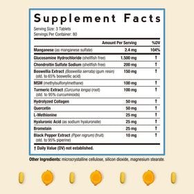 Doctor's Recipes Glucosamine Chondroitine 240 comprimés vue arrière