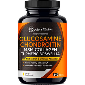 Doctor's Recipes Glucosamine Chondroitine 240 comprimés vue avant