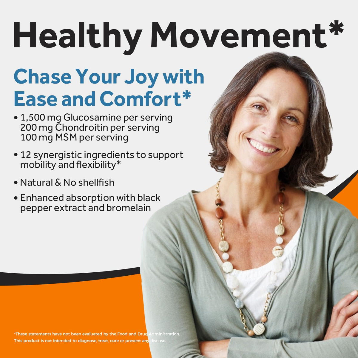 Doctor's Recipes Glucosamine Chondroitine comprimés dans une main