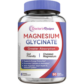 Doctor's Recipes Magnésium Glycinate 90 capsules végétales, vue de face