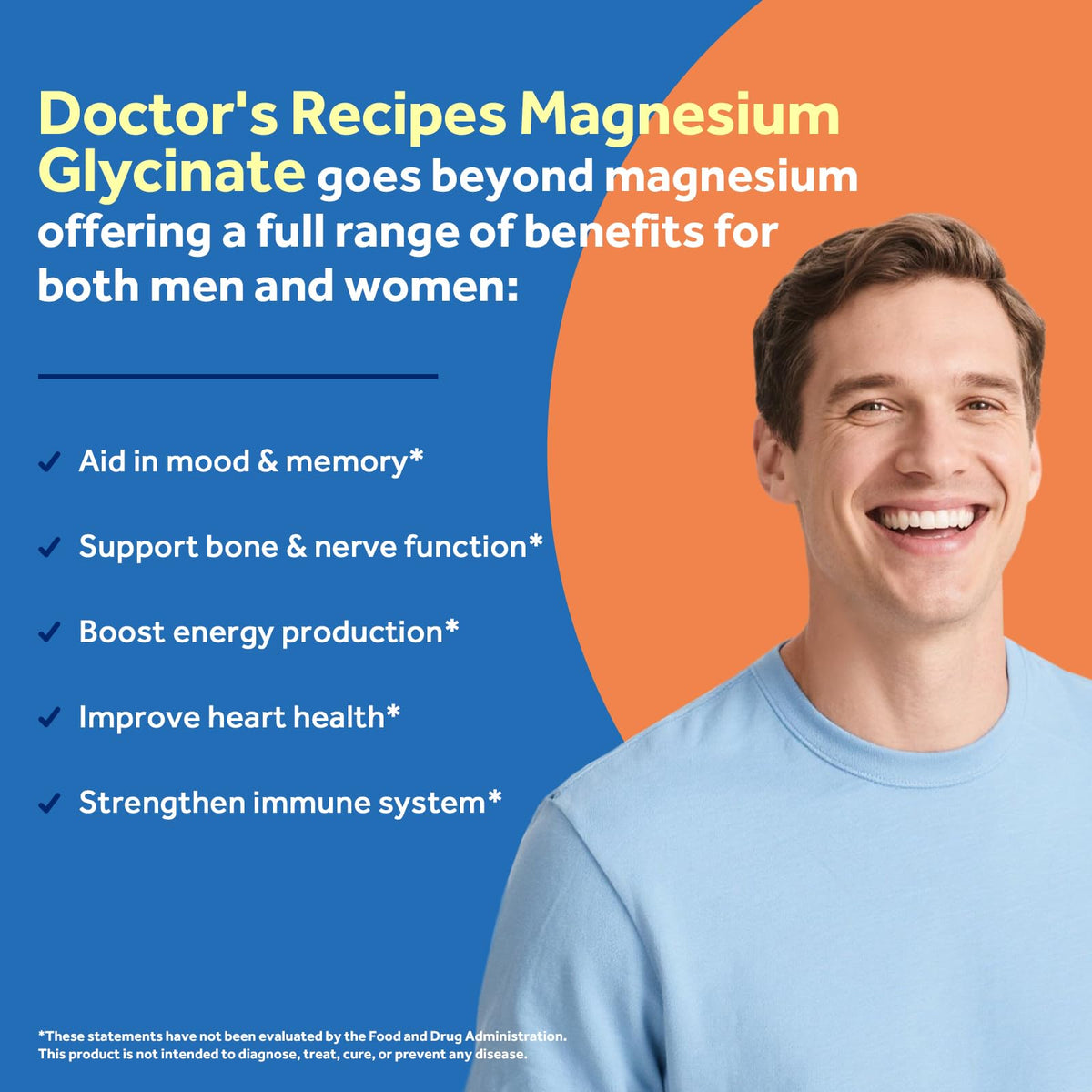 Doctor's Recipes Magnésium Glycinate 90 capsules vue arrière