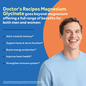 Doctor's Recipes Magnésium Glycinate 90 capsules vue arrière