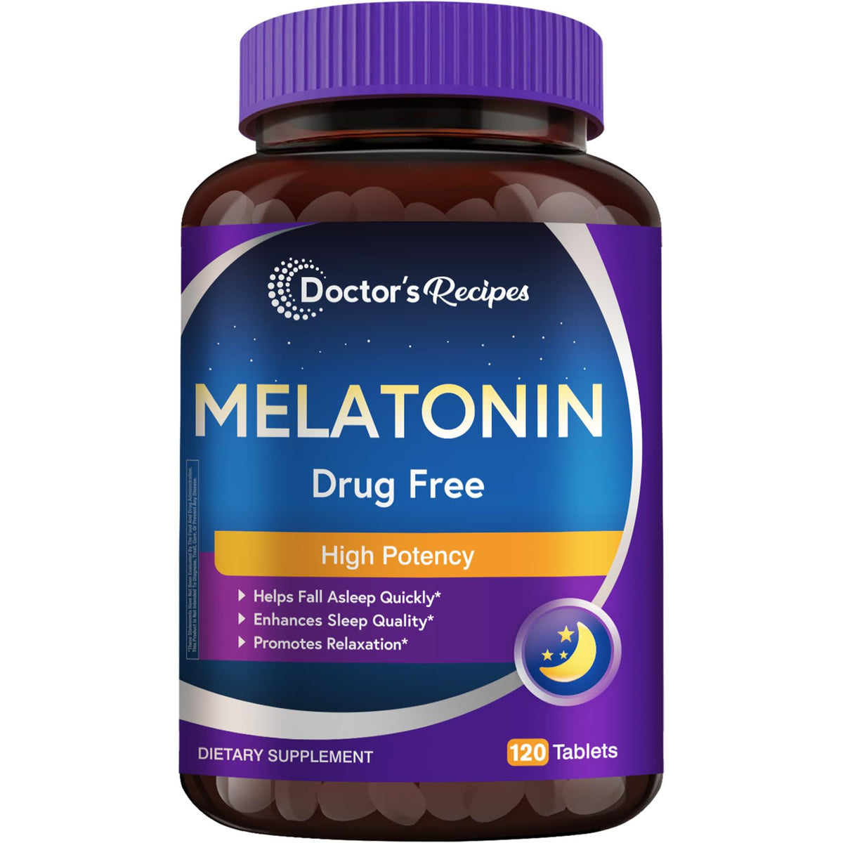 Doctor's Recipes Mélatonine 10 mg comprimés avant ouverture