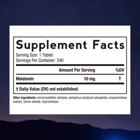 Doctor's Recipes Melatonine 10 mg emballage