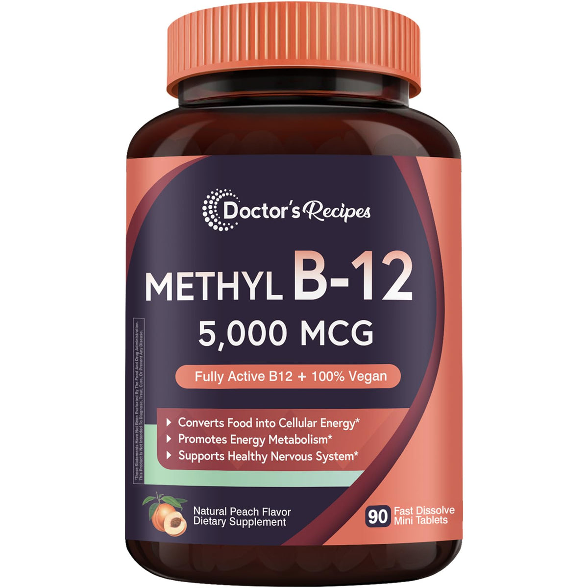 Doctor's Recipes Methyl B12 5000 mcg flacon de 90 comprimés