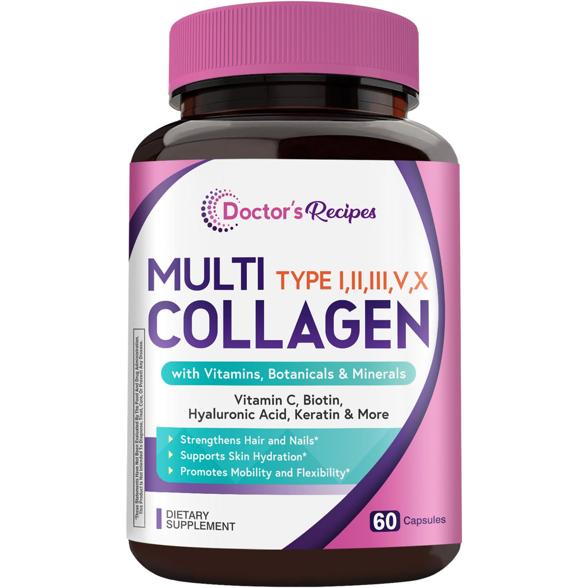 Doctor's Recipes Multi Collagen Peptides 1000 mg boîte avant