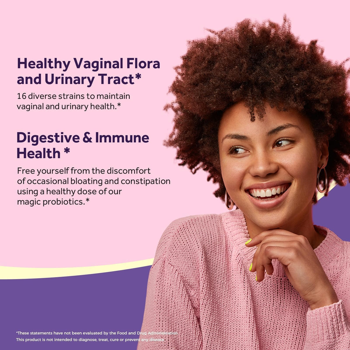 Doctor's Recipes Probiotiques Femmes, capsules sur une surface blanche