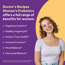 Doctor's Recipes Probiotiques pour Femmes 100 Milliards 30 Caps côté