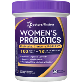 Doctor's Recipes Probiotiques pour Femmes 100 Milliards 30 Caps vue de face