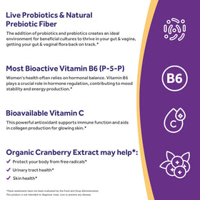 Doctor's Recipes Probiotiques pour Femmes 30 Caps avec canneberge