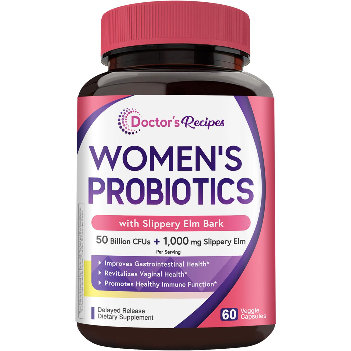 Doctor's Recipes Probiotiques pour Femmes 60 capsules vue avant