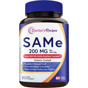 Doctor's Recipes SAM-e 200 mg comprimés végétaliens en boîte