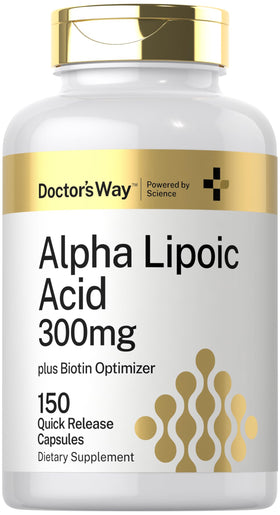 Doctor's Way Acide Alpha Lipoïque 300mg 150 capsules vue de face