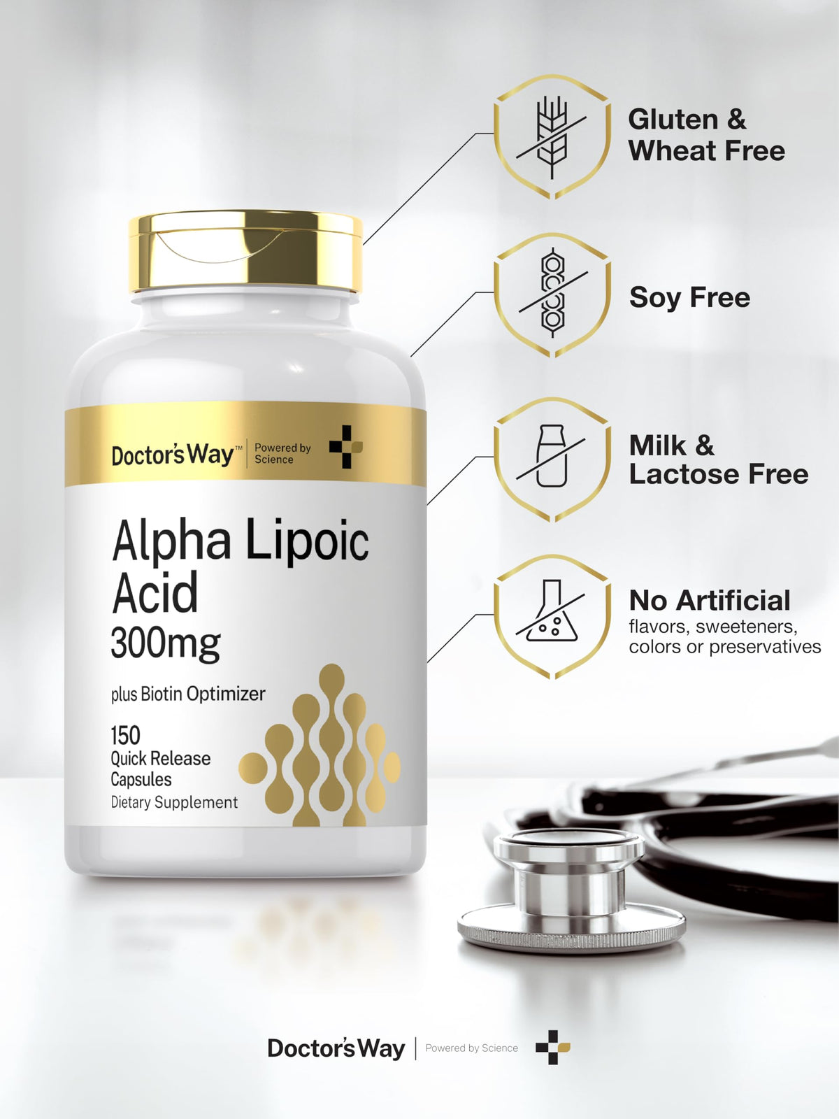 Doctor's Way Acide Alpha Lipoïque 300mg en gros plan
