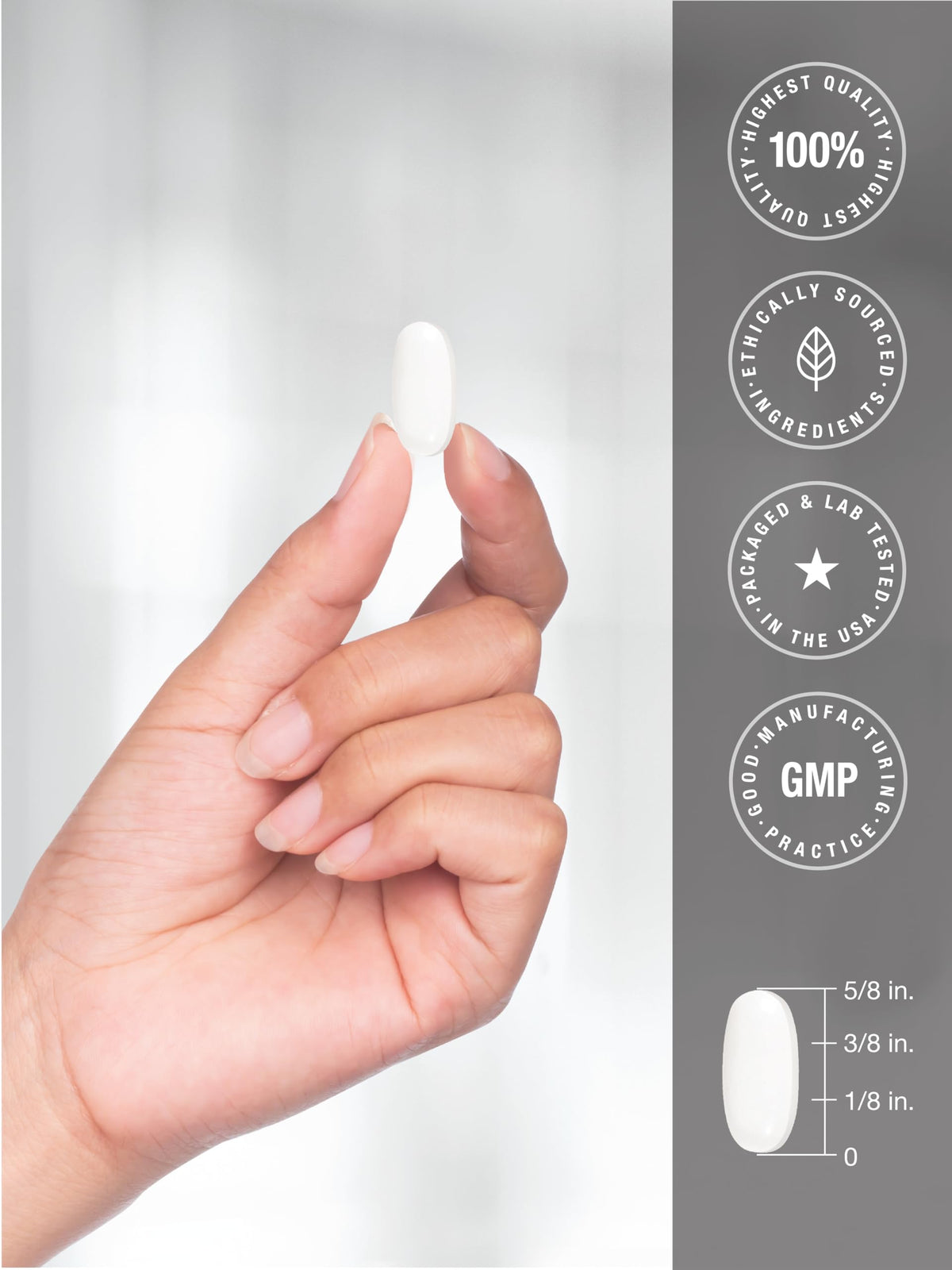 Doctor's Way Complément Alimentaire Magnésium 500mg comprimés enrobés sur une table en bois
