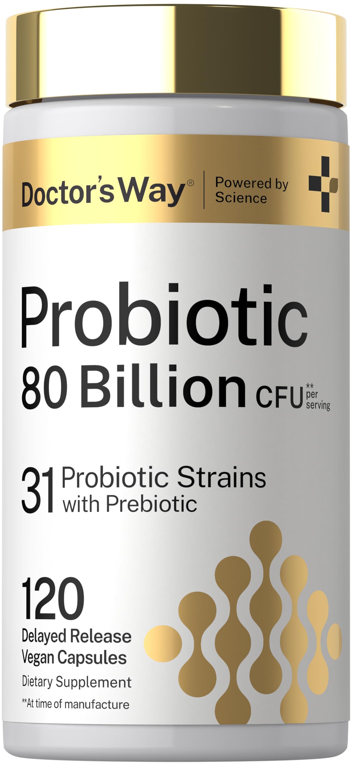 Doctor's Way Probiotique 80 Milliards CFU 120 Capsules vue de face