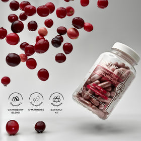 DOCTOR SAFE Cranberry D-Mannose avec étiquette visible