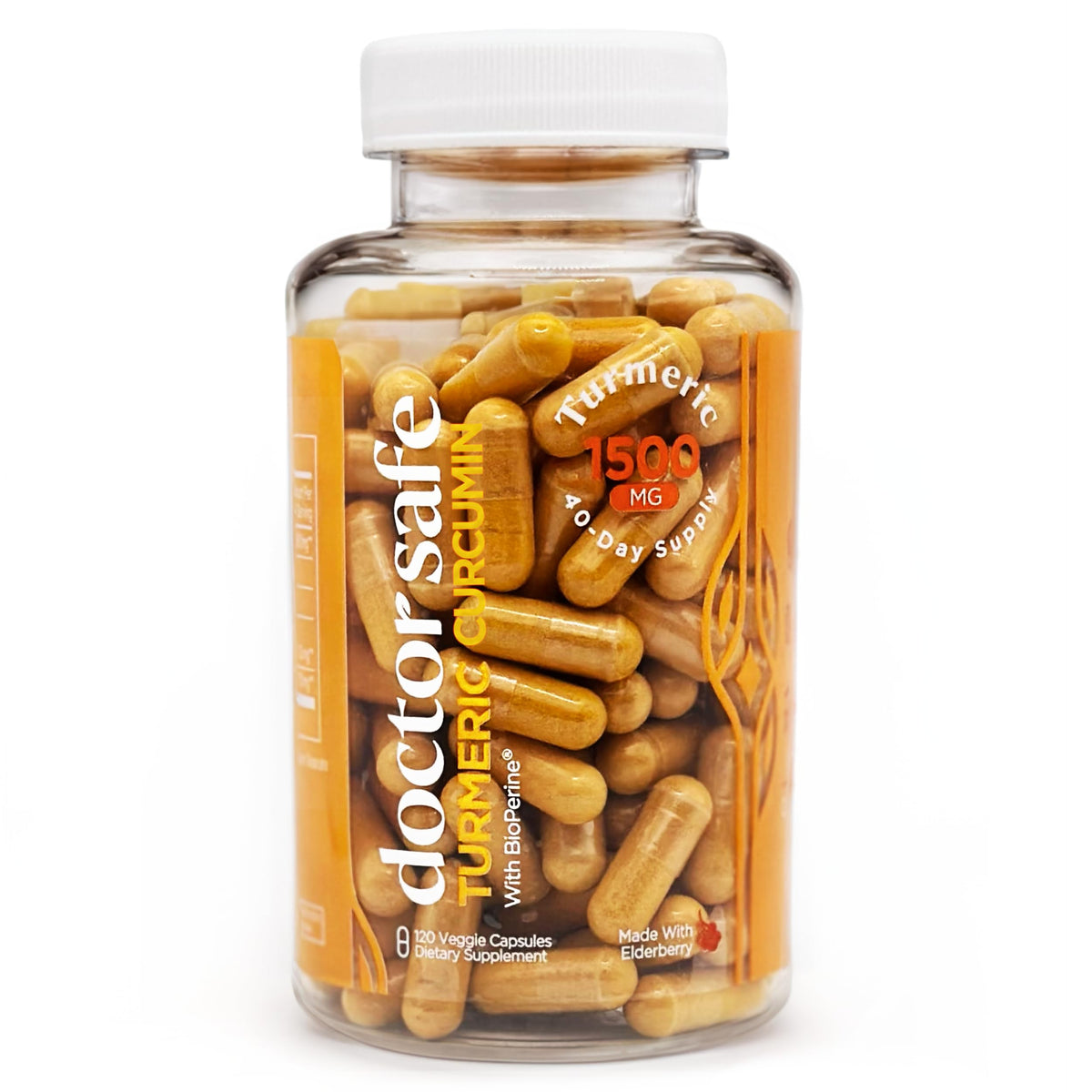 DOCTOR SAFE Curcuma 1500mg 120 Capsules - vue avant