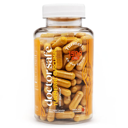 DOCTOR SAFE Curcuma 1500mg 120 Capsules - vue avant