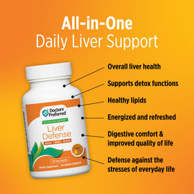 DOCTORS' PREFERRED Complément Alimentaire Défense du Foie 60 capsules ouvertes
