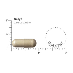DOCTORS' PREFERRED Daily5 multivitamines 90 capsules végétales côté droit