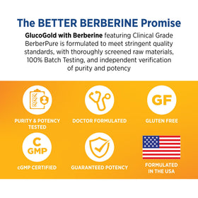 DOCTORS' PREFERRED GlucoGold 1500 mg, capsules sur une cuillère