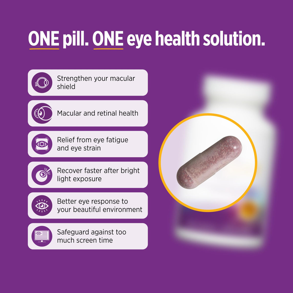 DOCTORS' PREFERRED OcuGold, capsules sur une surface blanche