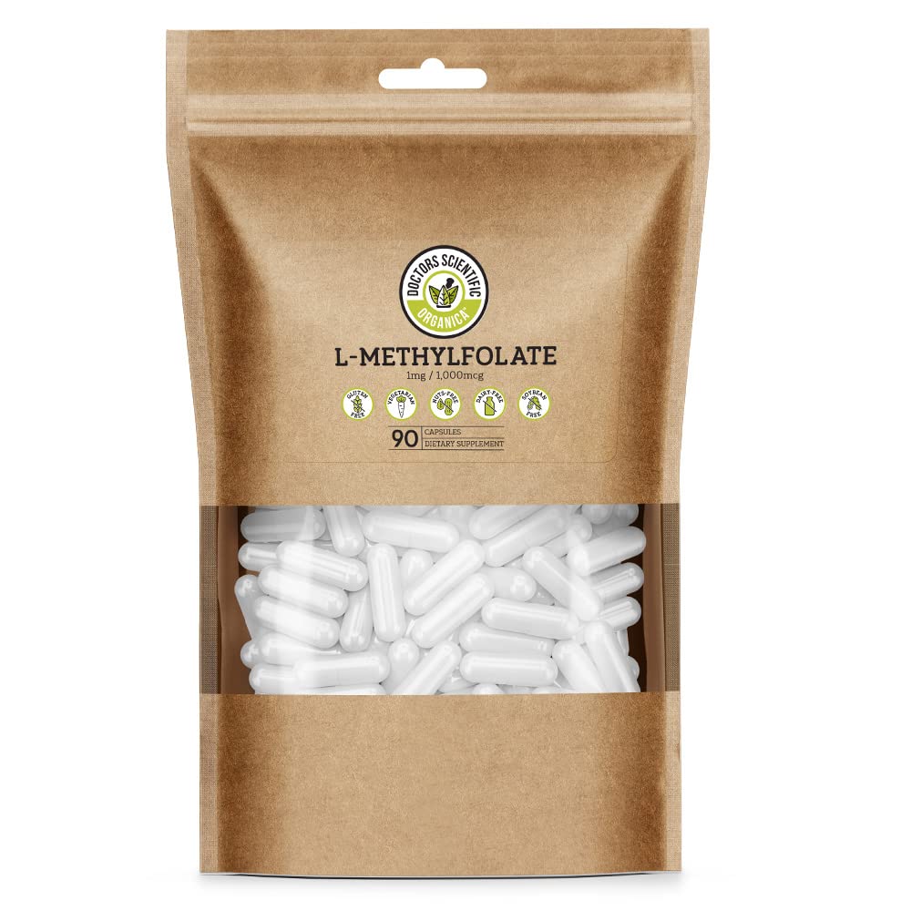 Doctors Scientific L-Methylfolate 1mg 90 capsules végétales en boîte