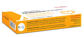 DOCTORSMED Cholesterin Komplex comprimés sur une table en bois