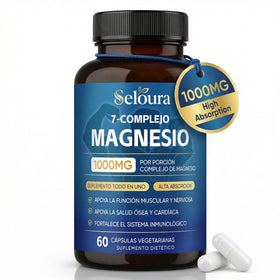 DOK Seloura Magnesio 7 Complejo 1000mg capsules front view