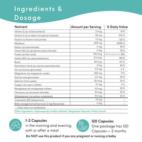 Dolovent capsules avec mélange de vitamines B, C et D3
