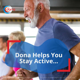 Dona Glucosamine Sulfate 1500 mg à côté d'un style de vie actif