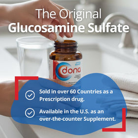 Dona Glucosamine sulfate 1500 mg comprimés dans la main