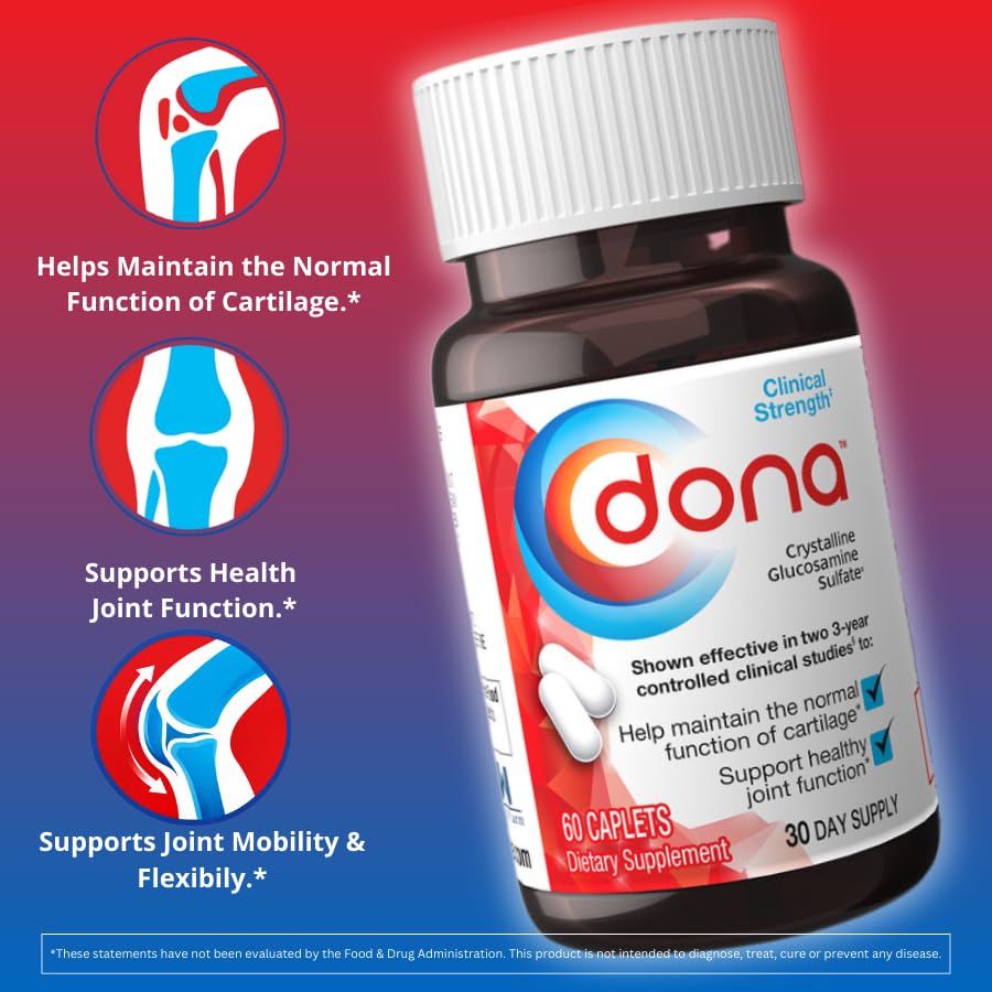 Dona Glucosamine Sulfate 1500 Mg étiquette de produit