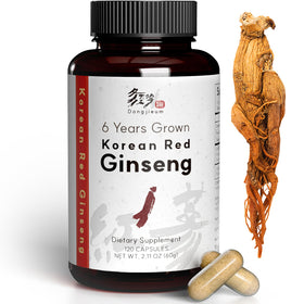 Dongjieum Ginseng Rouge Coréen 120 Capsules Végétaliennes vue de face